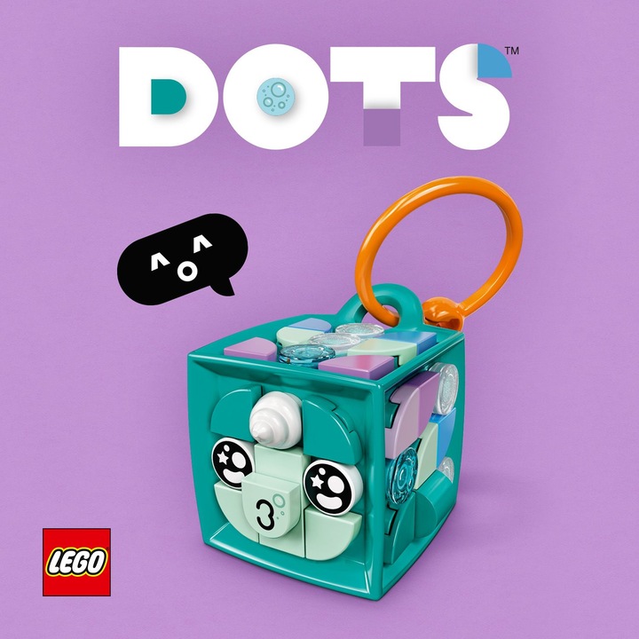 Actual product image LEGO DOTS 41928 Narwhal bag hanger (41928, LEGO Dots)