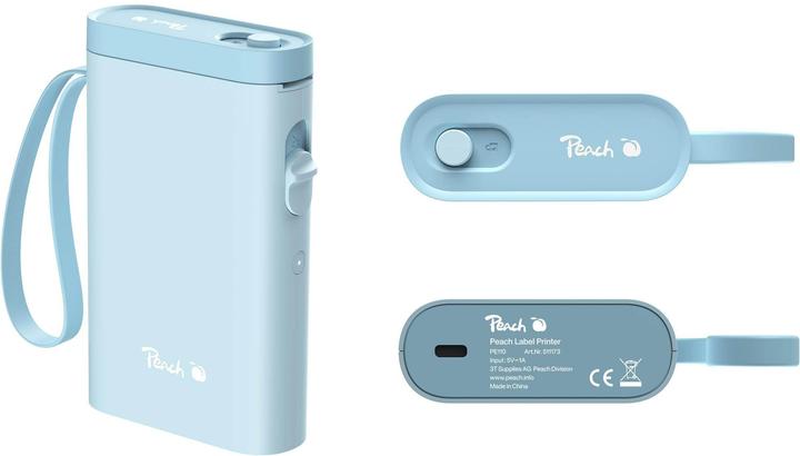 Peach Label Printer PE110 blue (203 dpi)