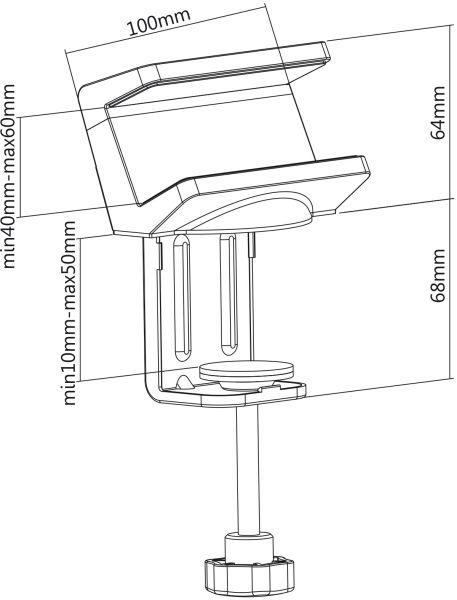 Image du produit Transmedia Supports de serrage pour blocs multiprises