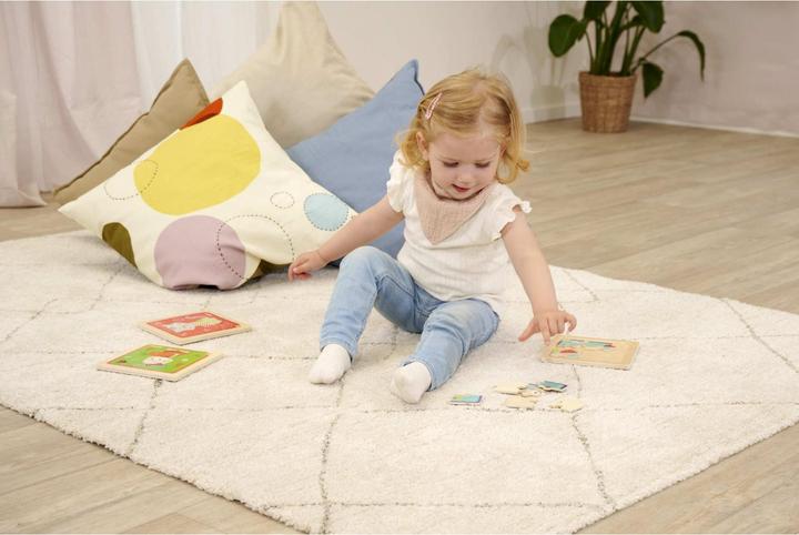 Actual product image Eichhorn EH Inlay puzzle Friends, 6-sort. (9 pieces)