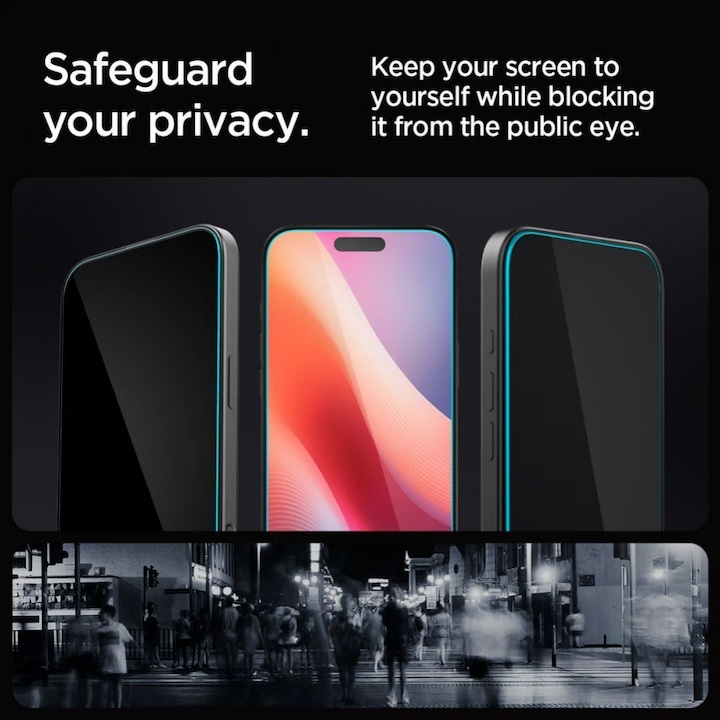 Image du produit Spigen Glas.Tr "Ez Fit" 2-Pack pour iPhone 16 Pro 6,3" intimité (2 pièce(s), Apple iPhone 16 Pro)