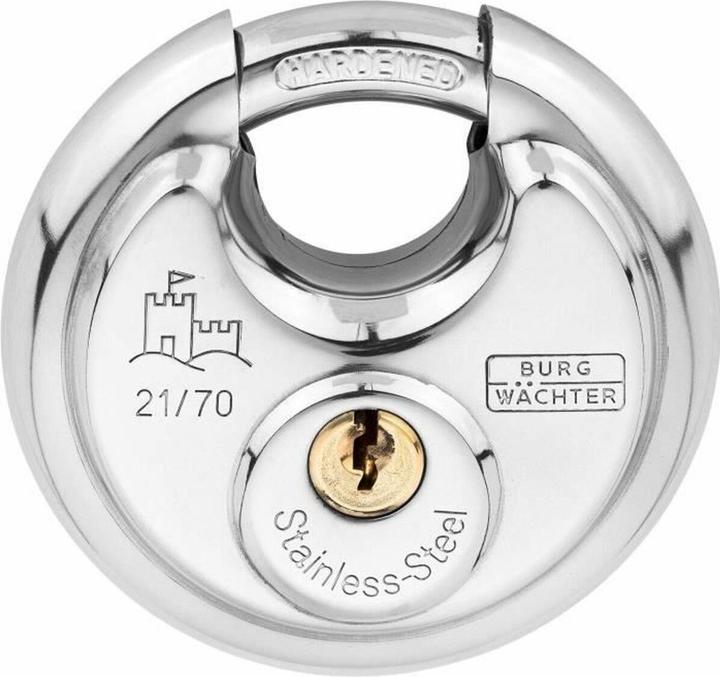 Burg Wächter Circle 21, 70 mm stainless steel