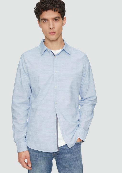 Produktbild S.Oliver Hemd Slim Fit: Strukturiertes Hemd mit Kentkragen (XL)