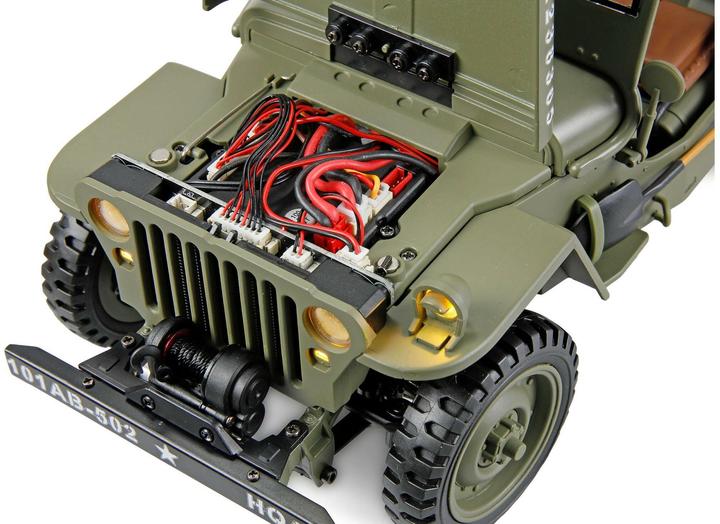 Image du produit Amewi Jeep Willys MB Scale Crawler 4WD 1:14 RTR grün (RTR Prêt à fonctionner)