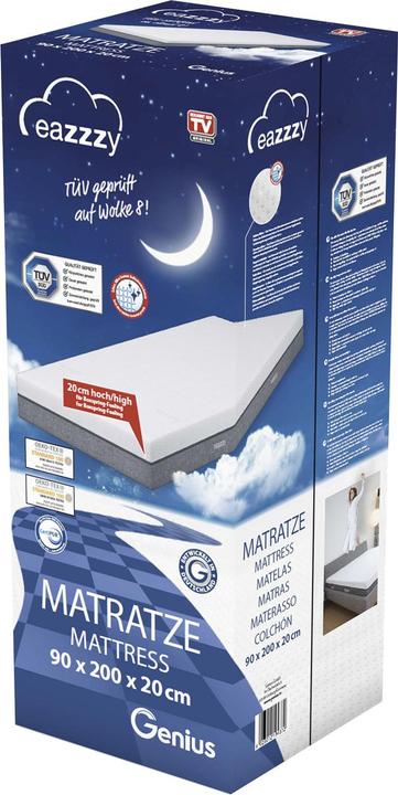 Actual product image Eazzzy Matratze (90 x 200 cm, Foam core)