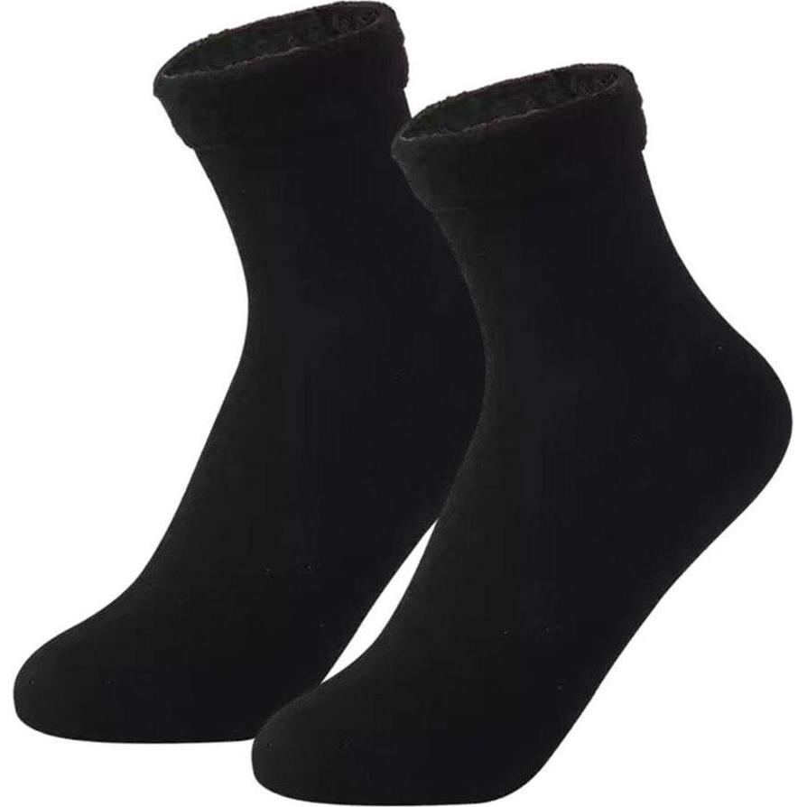 JTI, Socken, Socken mit Kunstfellfutter, Schwarz - Grösse 36-42, Schwarz, (Einzelpack, 36 - 42)