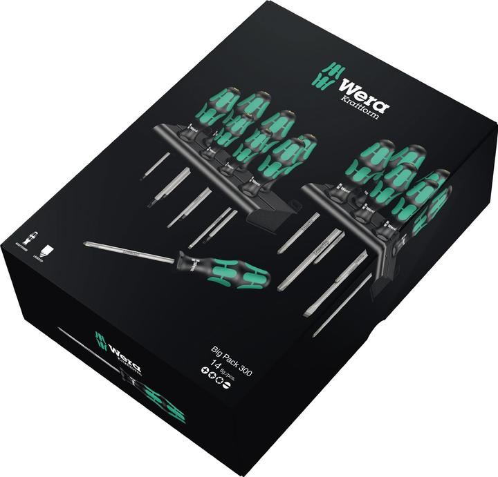 Produktbild Wera Kraftform Big Pack 300 (Torx (TX), Pozidriv-Kreuzschlitz (PZ), Phillipps-Kreuzschlitz (PH))