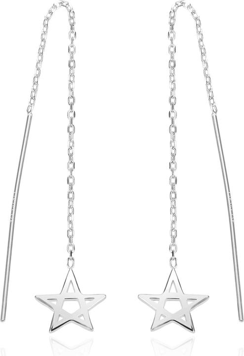 Immagine prodotto Agato - Long silver earrings Stars AGT-E043V (Argento)