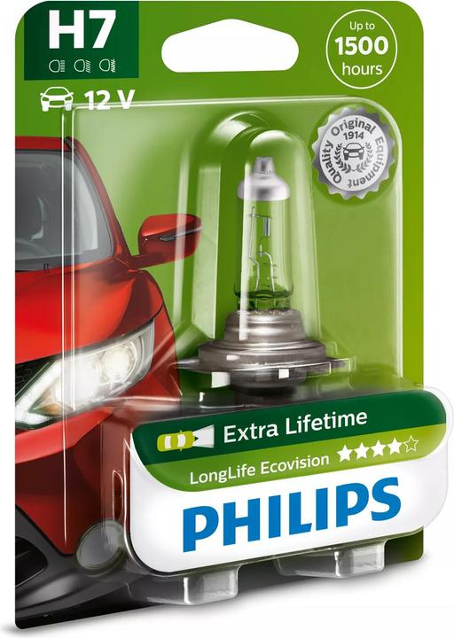 Actual product image Philips LongLife EcoVision (H7)