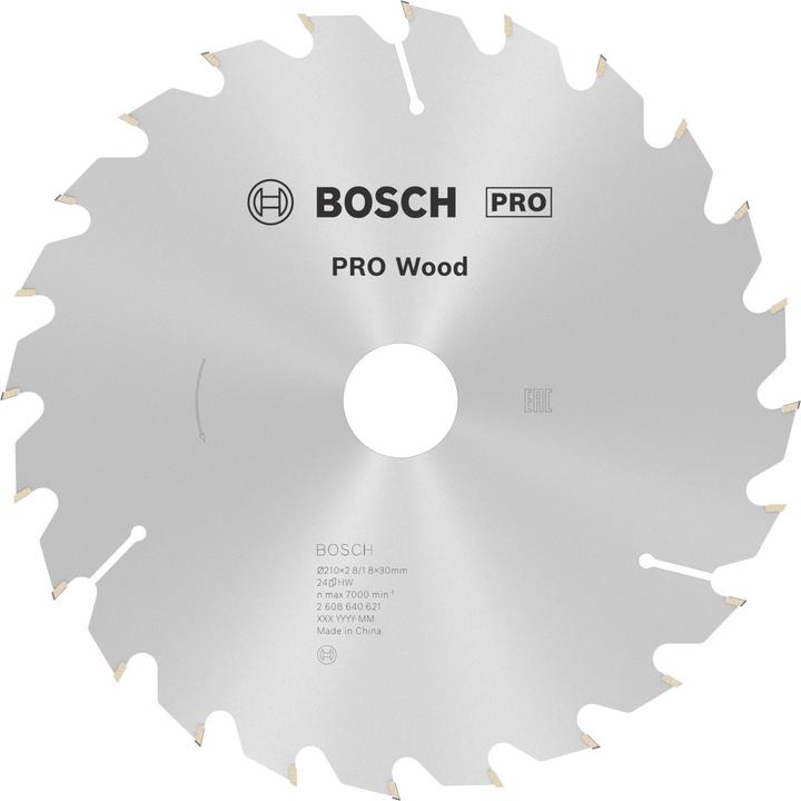 Produktbild Bosch Professional Zubehör PRO Wood Kreissägeblatt, 210 x 2.8 x 30 mm
