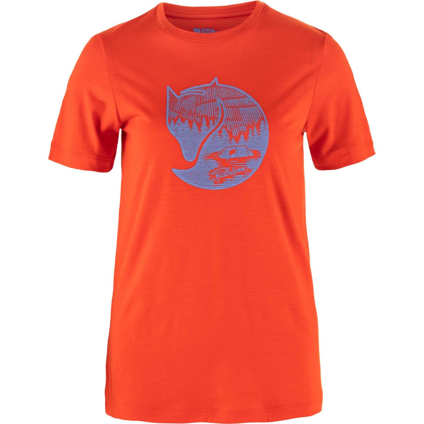 Fjällräven, Damen, Shirt, Women's Abisko Wool Fox S/S, Orange, (M)