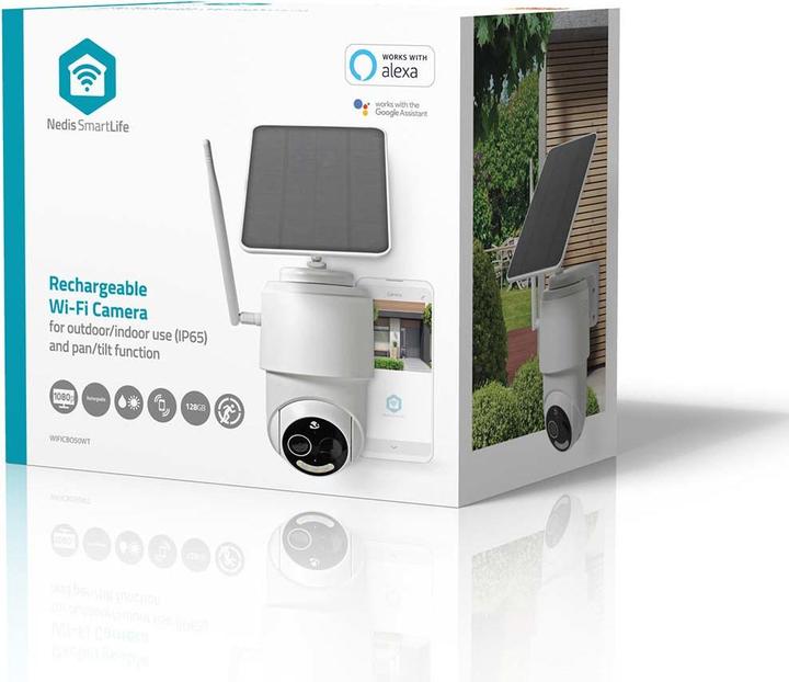 Actual product image Nedis SmartLife Outdoor Camera | Wi-Fi | Full HD 1080p | Pan tilt | IP65 | Max. Battery life: 5 (1920 x 1080 Pixels)
