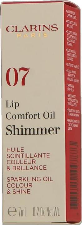 Immagine prodotto Clarins Olio per il comfort delle labbra - Shimmer Red Hot 07 (07 Rosso fuoco)