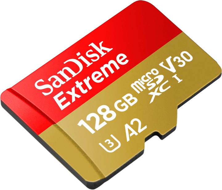 Produktbild SanDisk Extreme UHS-I V30 (128 GB, microSDXC, U3, UHS-I)