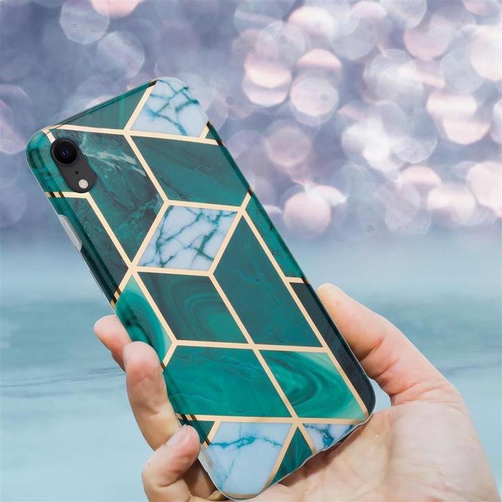 Produktbild Cadorabo IMD TPU Bunter Marmor Cover (Apple iPhone XR)