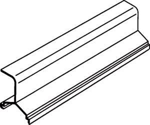 Actual product image OBO Bettermann Partition wall SIGNA BASE 9010, PVC, 6133610 (200 cm)