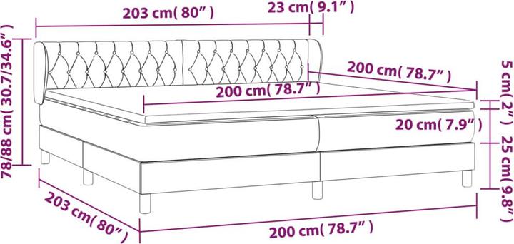 Actual product image vidaXL Stoddard (200 x 200 cm)