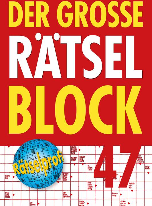 Produktbild Der grosse Rätselblock 47 (Deutsch, 2017)