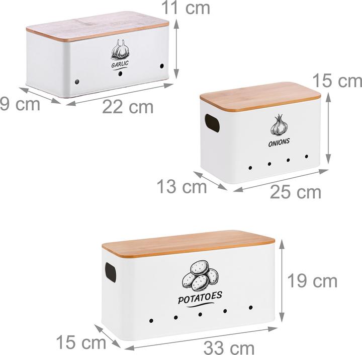 Actual product image Relaxdays 3x storage box (33 cm, 3x)