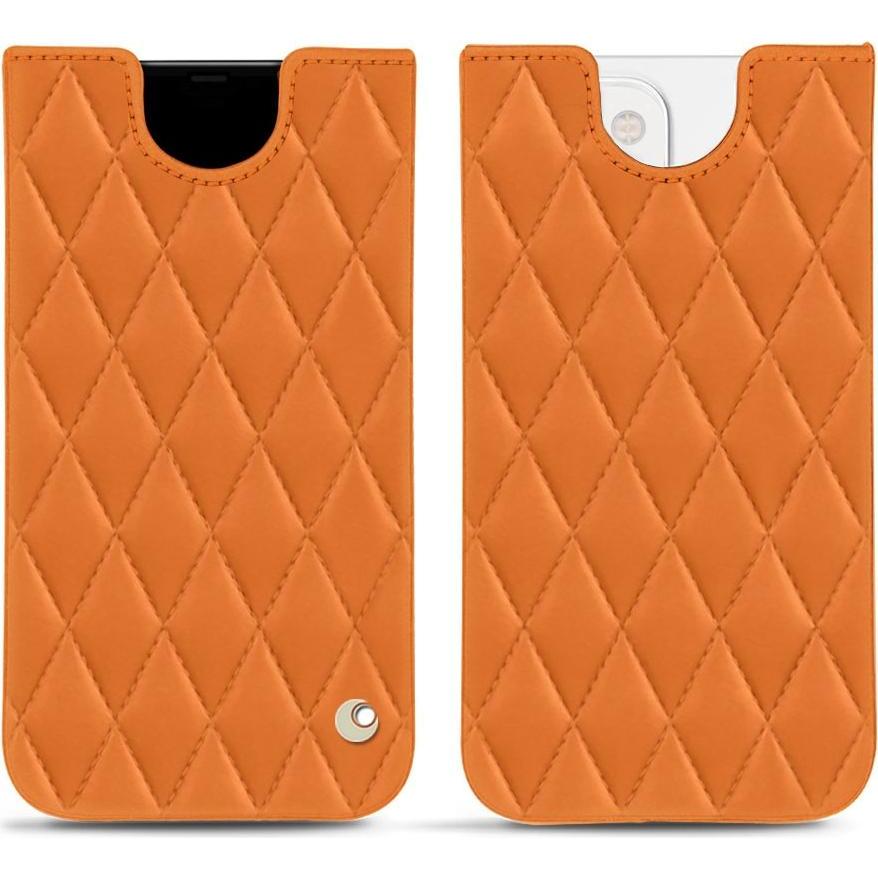 Noreve Lederschutzhülle (Apple iPhone 13 mini), Smartphone Hülle, Orange