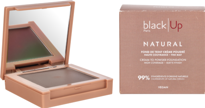 Black Up Full Cover Cream Powder Foundation