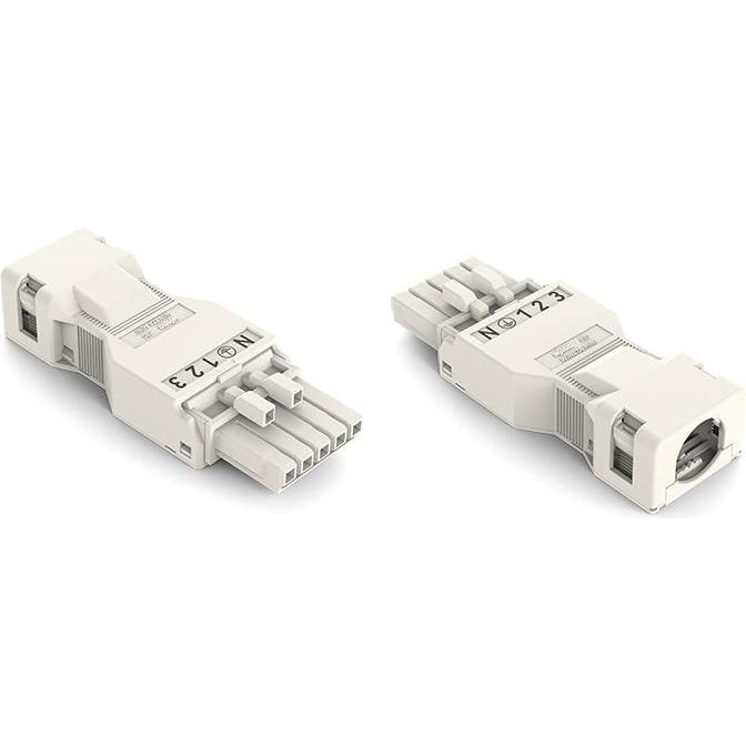 50x Wago NetzSteckverbinder WINSTA, Elektronikkabel + Stecker, Weiss