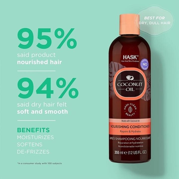 Produktbild Hask MONOI COCONUT OIL nourishing conditioner 355 ml (355 ml)