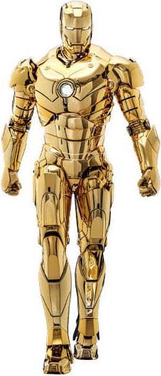 Hot Toys Iron Man figurine Movie Masterpiece Diecast 1/6 Iron Man Mark III (Gold Color Version) Exc