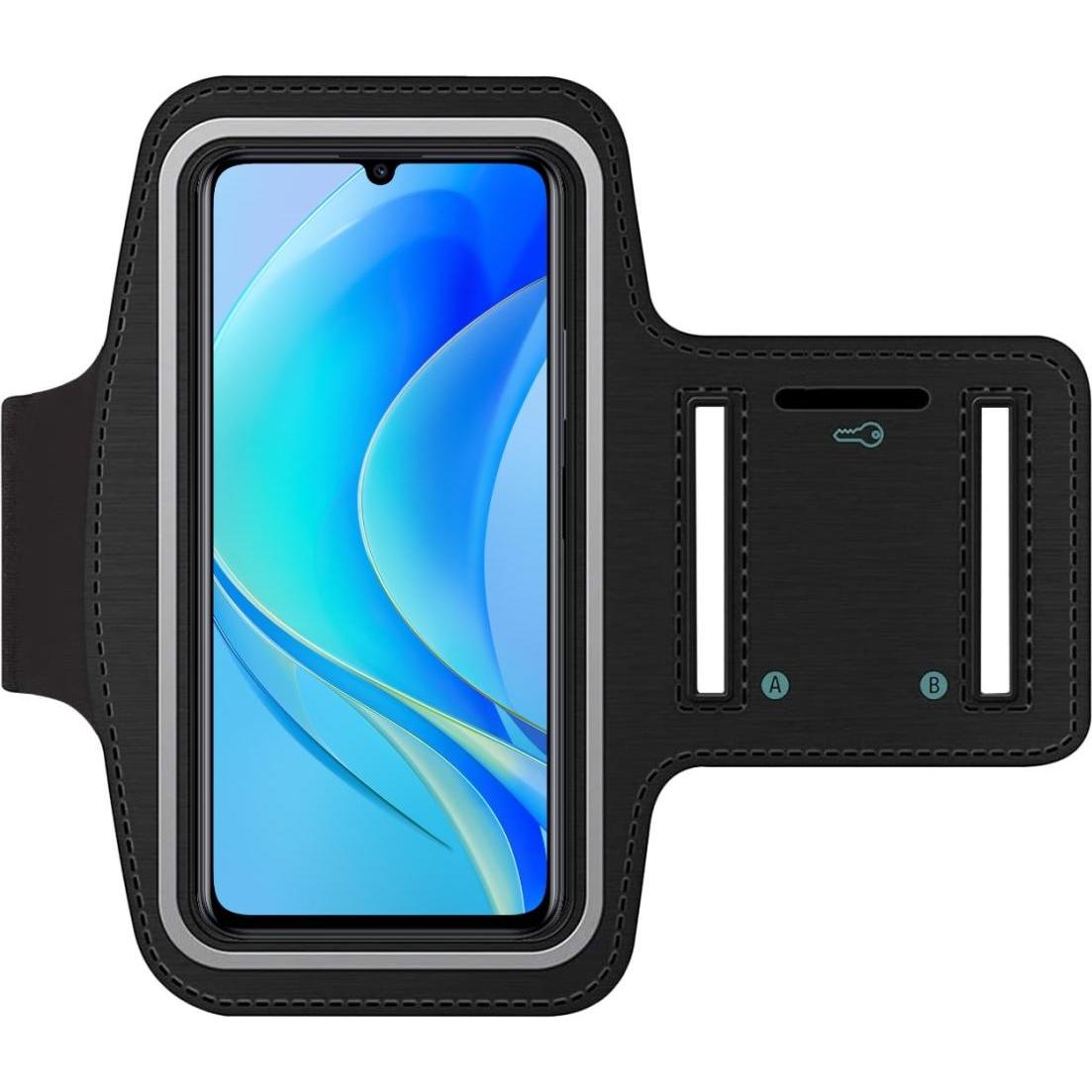 SmartFitness Huawei Nova Y70 Handy Sport Armband, Smartphone Sportarmband, Schwarz
