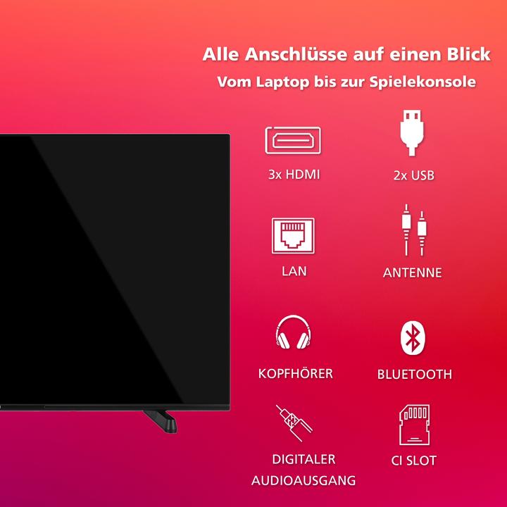 Produktbild Telefunken 43 Zoll Fernseher Fire TV (4K UHD Smart TV, HDR Dolby Vision, Dolby Atmos, Triple-Tuner) (43", LED, 4K, 2024)