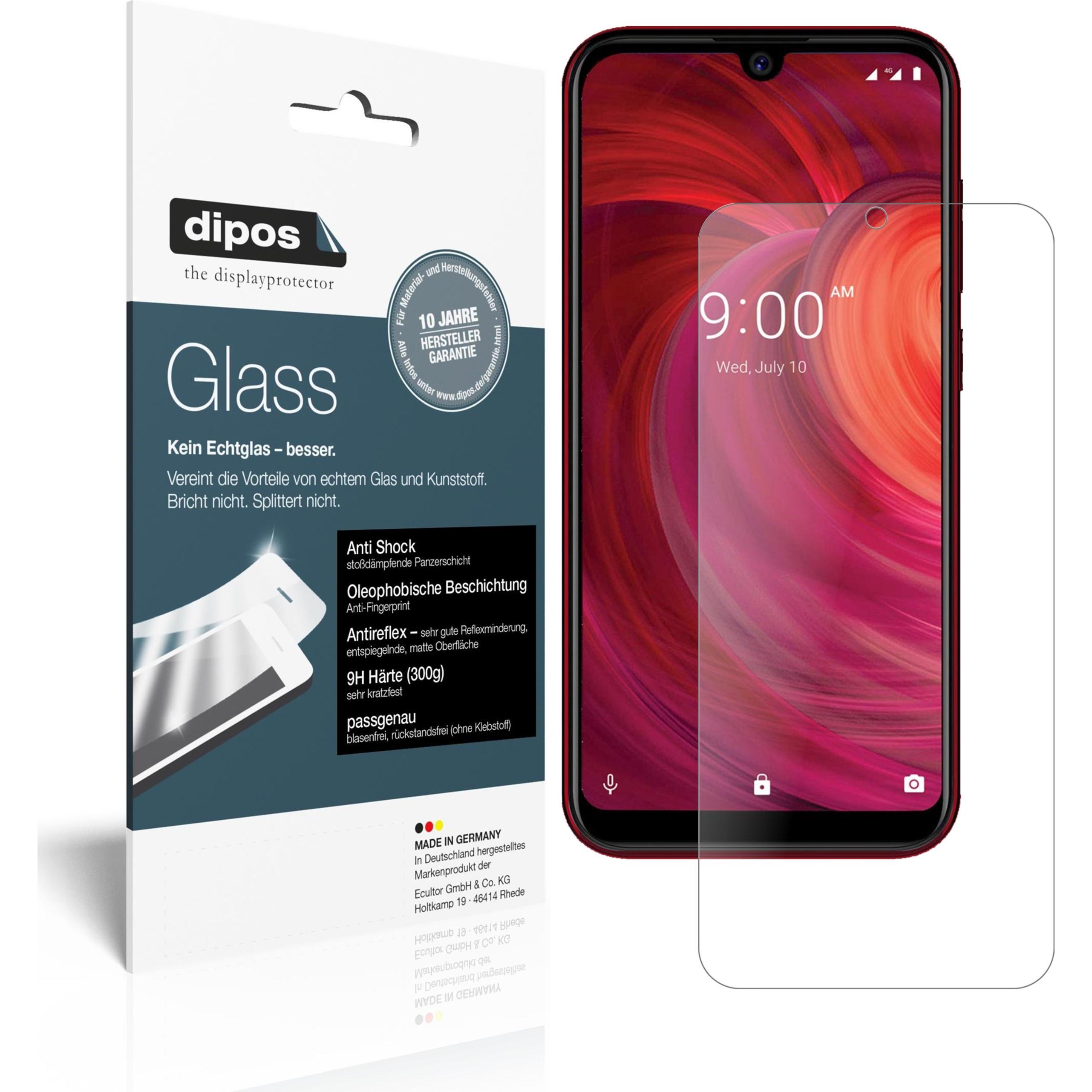 Dipos Displayschutz Anti-Shock (2 Stück, Lava Z71), Smartphone Schutzfolie, Transparent