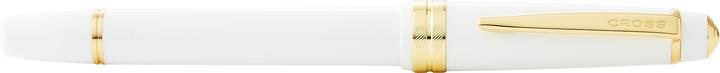 Image du produit Cross Roller Bailey light glossy white, gold tone appointments in giftbox (Blanc/or, 1 x)