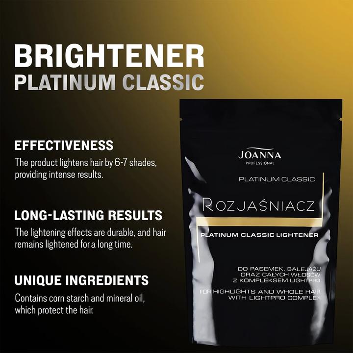 Image du produit Joanna Professional Platinum Classic Lightener hair lighter 450g