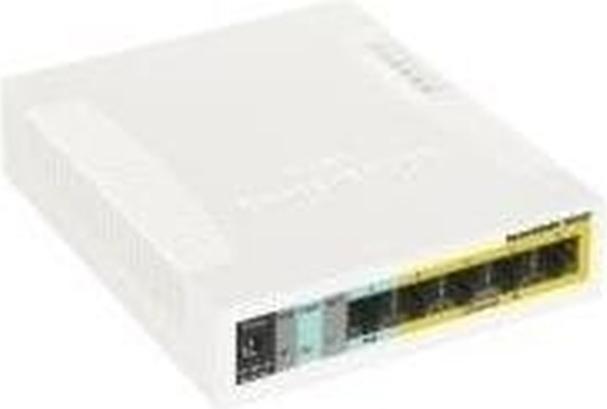 Image du produit MikroTik RouterBOARD RB260GSP - Commutateur - Géré - 1 x 10/100/1000 + 4 x 10/100/1000 (PoE) + 1... (6 ports)