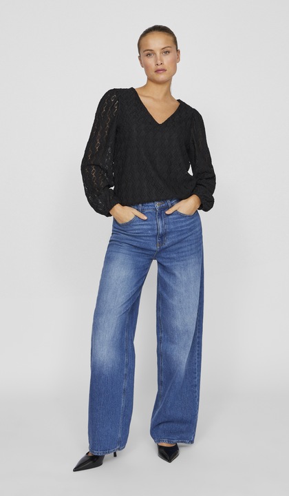 Actual product image Vila V-neck top with long sleeves (XS)