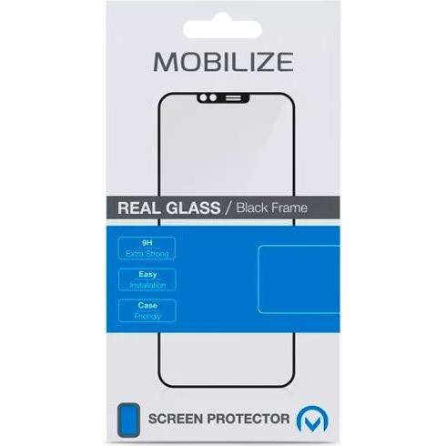 Mobilize Gehärtetes Glas Edge to Edge Displayschutzfolie Schwarz Samsung Galaxy S22 (1 Stück, Samsung Galaxy S23, Samsun...