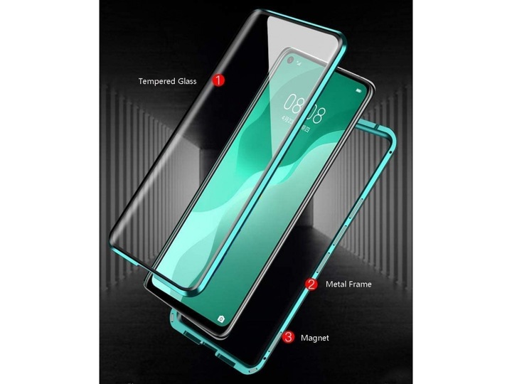 Produktbild G-Case Huawei P Smart 2021 Aluminium Magnetic Glass Case Hülle (Huawei P Smart (2021))