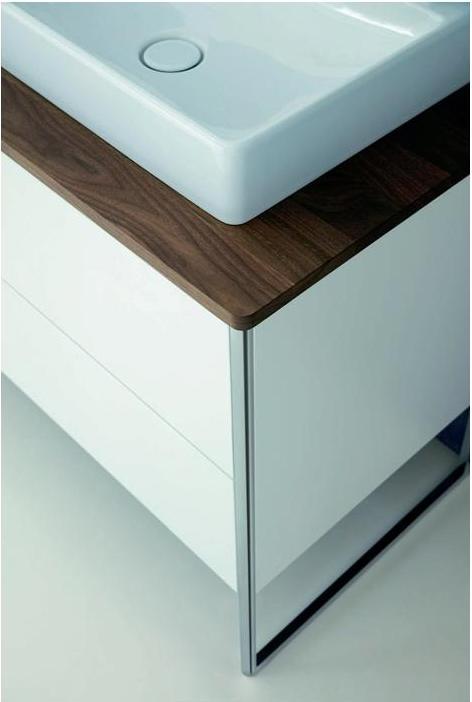 Actual product image Duravit XSQUARE solid wood console with 2 cut-outs 20x1600x550mm NB massive