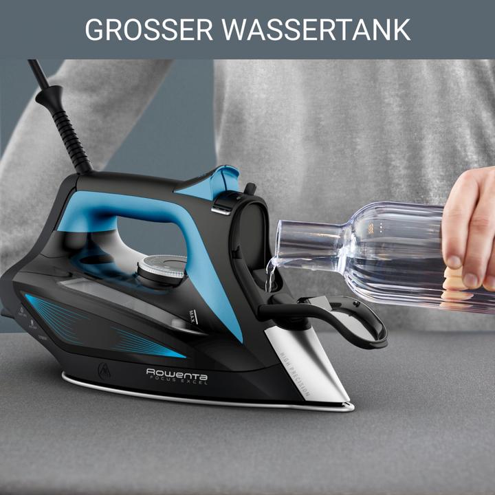 Actual product image Rowenta DW5310 Steam iron Microsteam 400 HD Laser 2700 W Black, Blue (2700 W, 180 g/min)