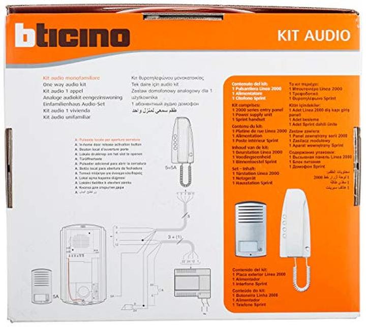 Image du produit Vaddio Bticino 363211 Kit audio analogique 363211Maison 1-famille m (Filaire)