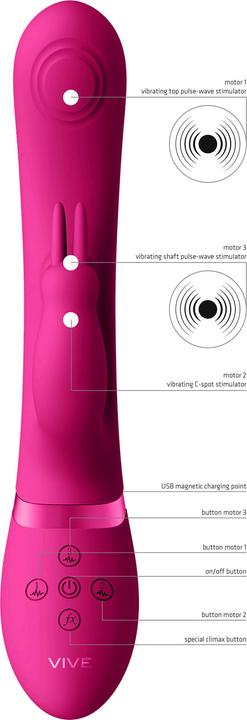 Produktbild Shots May - Dual Pulse-Wave & Vibrating C-spot & G-Spot Rabbit