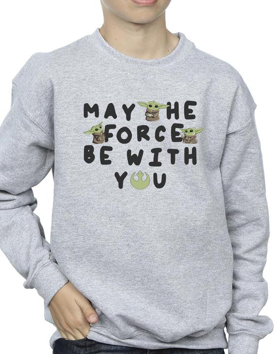 Immagine prodotto Star Wars The Mandalorian Grogu May The Force Be With You Felpa Ragazzi (116)
