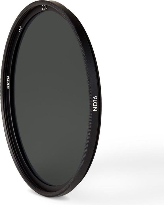 Actual product image Urth 62mm ND16 (4 Stop) Lens Filter (Plus+) (62 mm, Neutral density filter, 62 mm)