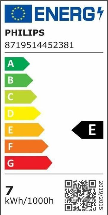 Energie-Label Philips LED Bulbs (E27, 13 W, 1521 lm, 3 x, E)
