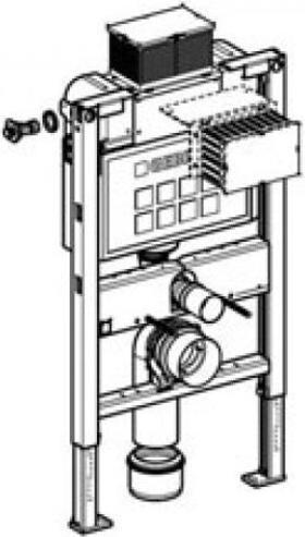 Produktbild Geberit Duofix Omega H98 stand for hanging bowl (111.030.00.1)
