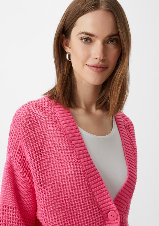 Produktbild Comma Strickjacke Strickjacke mit Lochmuster (M)