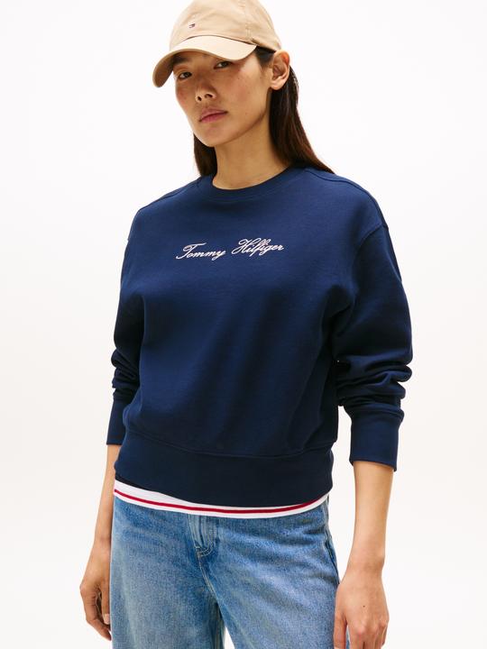 Actual product image Tommy Hilfiger Lurex Script Sweatshirt (L)