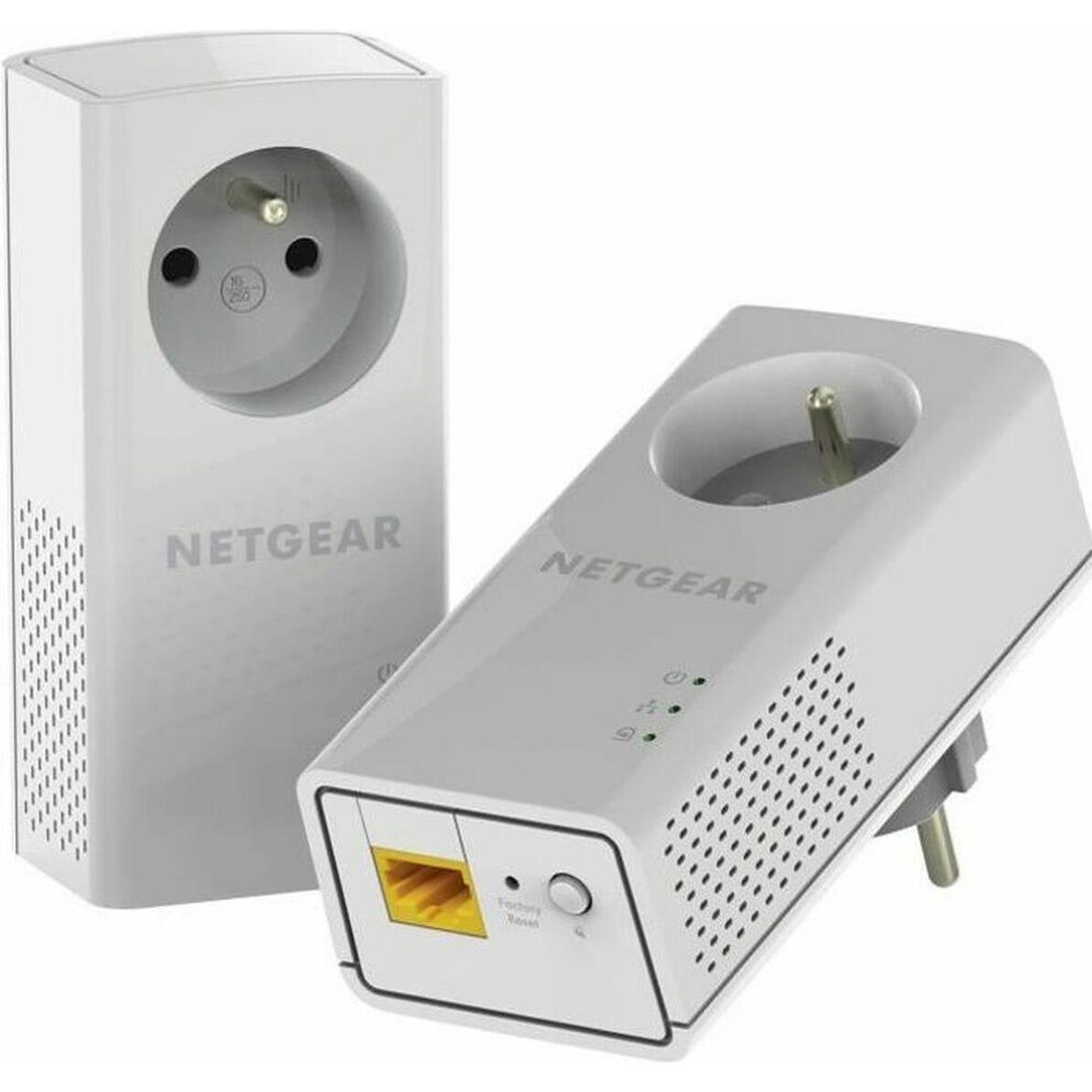 Netgear Powerline 1000 + Extra Outlet (1000 Mbit/s), Powerline, Weiss