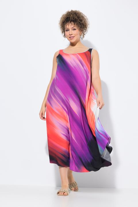 Produktbild Ulla Popken Kleid, A-Linie, V-Ausschnitt, ärmellos (54)