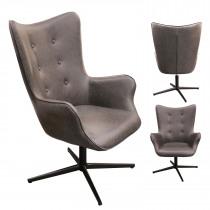 Produktbild Home Deco Factory sessel helsinki pu grau